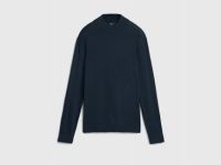 Базовый джемпер с воротником-стойкой, Синий