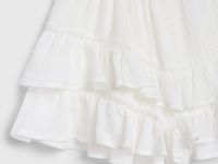 Шорты из ткани с жатым эффектом для девочек, Белый
