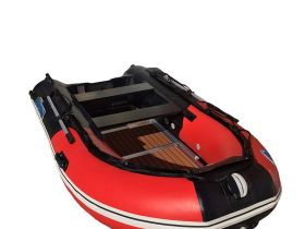 Лодка ПВХ STORMLINE Flexiteek 340 (черно-зеленая/красно-черная)