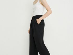 Зауженные книзу брюки, Черный