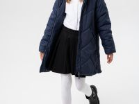 Пальто текстильное с полиуретановым покрытием для девочек