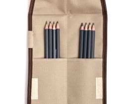 Пенал для карандашей и ручек карманный Малевичъ, бежевый