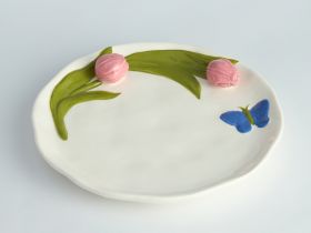 Тарелка Тюльпаны/Tulipani in Fiore I
