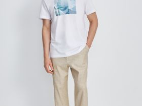 Свободная футболка с принтом