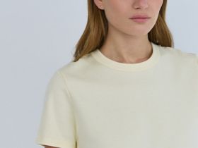 Базовая футболка из плотного хлопка, Желтый