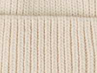 Шапка с отворотом, Белый