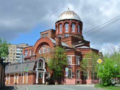 Храм святого великомученика Георгия Победоносца в Грузинах, 1788-1807 гг., 1870-е гг., 1890-е гг, архитекторы Н.Н.Васильев, В.Г.Сретенский, Г.Е.Попов
