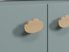 Стеллаж детский Тесси 73x145 Серо-зеленый