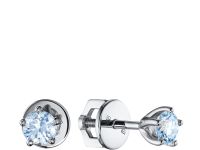 Пусеты из белого золота э4712пс11241107