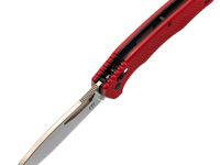 Складной нож Obertech ns-01 Drop point satin, сталь VG-10, рукоять G10, красный