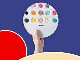 Палитра пластикова HIMI UFO, 220*220 мм