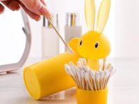 Alessi Футляр для зубочисток 7,5х14х7,5 см синий Magic Bunny Alessi