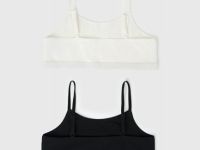 Топ для девочек, 2 шт., Черный