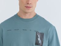 Футболка с принтом, Зеленый