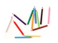 Набор мини-карандаши цветные Talent Toys 12 шт в пенале черном