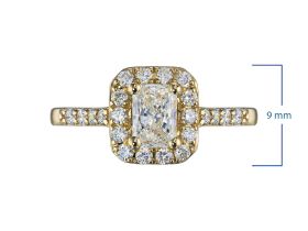 Классическое кольцо из желтого золота э0312кц10220008_white