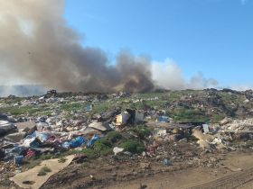 В Намцах произошло возгорание на мусорном полигоне