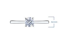 Классическое кольцо из белого золота э4712кц07132200_white