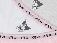 Трусы с принтом Kuromi для девочек, 3 шт., Белый