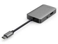 Адаптер Wiwu Alpha USB-C 5 в 1 на USB 3.0/Type-C/HDMI/VGA/Stereo (A513HVP) (Grey)