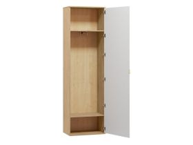 Распашной шкаф Монблан 1.1-63x214 Косы Белый/Дуб Ирландский