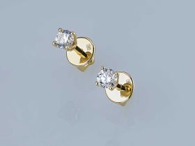 Пусеты из желтого золота э0312пс03220894