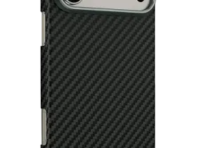 Чехол-накладка Keephone Kevlar Diago MagSafe для Apple iPhone 17 Pro Max кевлар (арамид) черно-серый в полоску