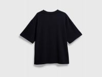 Футболка с принтом для девочек, Черный