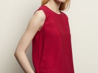 Блузка без рукавов свободного кроя