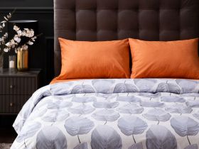 Постельное белье Modico Blue Orange/Модико (синие листья)