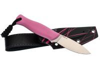 Нож Колибри, сталь N690, рукоять G10 розовая
