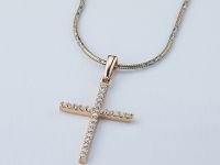 Подвеска из красного золота с бриллиантами э0201пд08200122