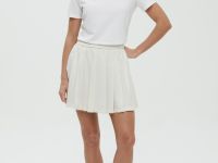Плисированная юбка-мини на резинке