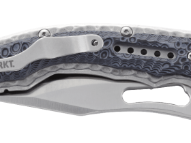 Складной нож CRKT Fossil™ BLACK WITH VEFF SERRATIONS™, сталь 8Cr13MoV, рукоять сталь 2Cr13, накладки G10