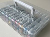 Набор маркеров акриловые Languo, 24 цвета, пластиковый бокс