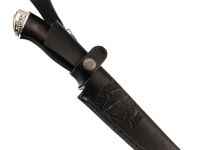 Нож Якут, сталь дамаск, рукоять граб