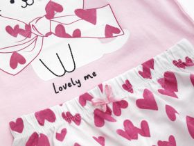 Пижама с коротким рукавом для маленькой девочки