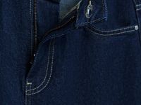 Широкие джинсы с высокой посадкой и отворотами, Синий