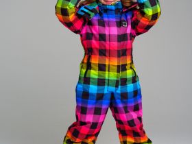 Комбинезон текстильный с полиуретановым покрытием для девочек