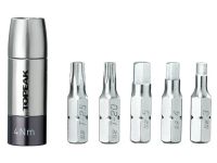 Динамометрическая бита Topeak Nano TorqBit 4 с набором бит-насадок TT2561 (серый)