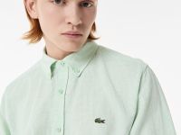 Мужская рубашка Lacoste из смеси хлопка и льна