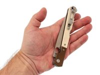 Складной нож Daggerr Corso, satin сталь VG-10, рукоять Cream White G10