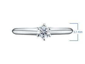 Помолвочное кольцо из белого золота э4712кц05091100_white