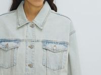 Джинсовая куртка оверсайз, Голубой