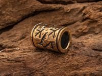 Бусина для темляка с орлами, бронза