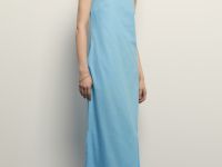 Сарафан макси из конопляной ткани с хлопком