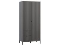 Распашной шкаф Трейвис 2-93x205 Графитовый