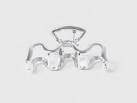 Заколка-краб для девочек, Серебряный