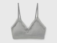 Топ-бра в рубчик, Серый