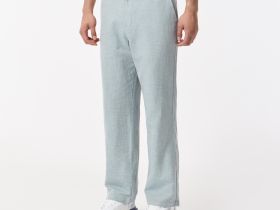 Мужские брюки Lacoste из смеси хлопка и льна